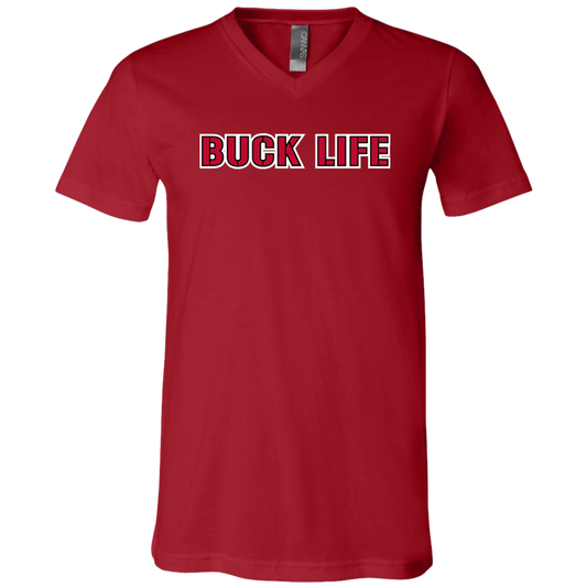 BUCKLIFE Ohio State Unisex Jersey SS V-Neck T-Shirt