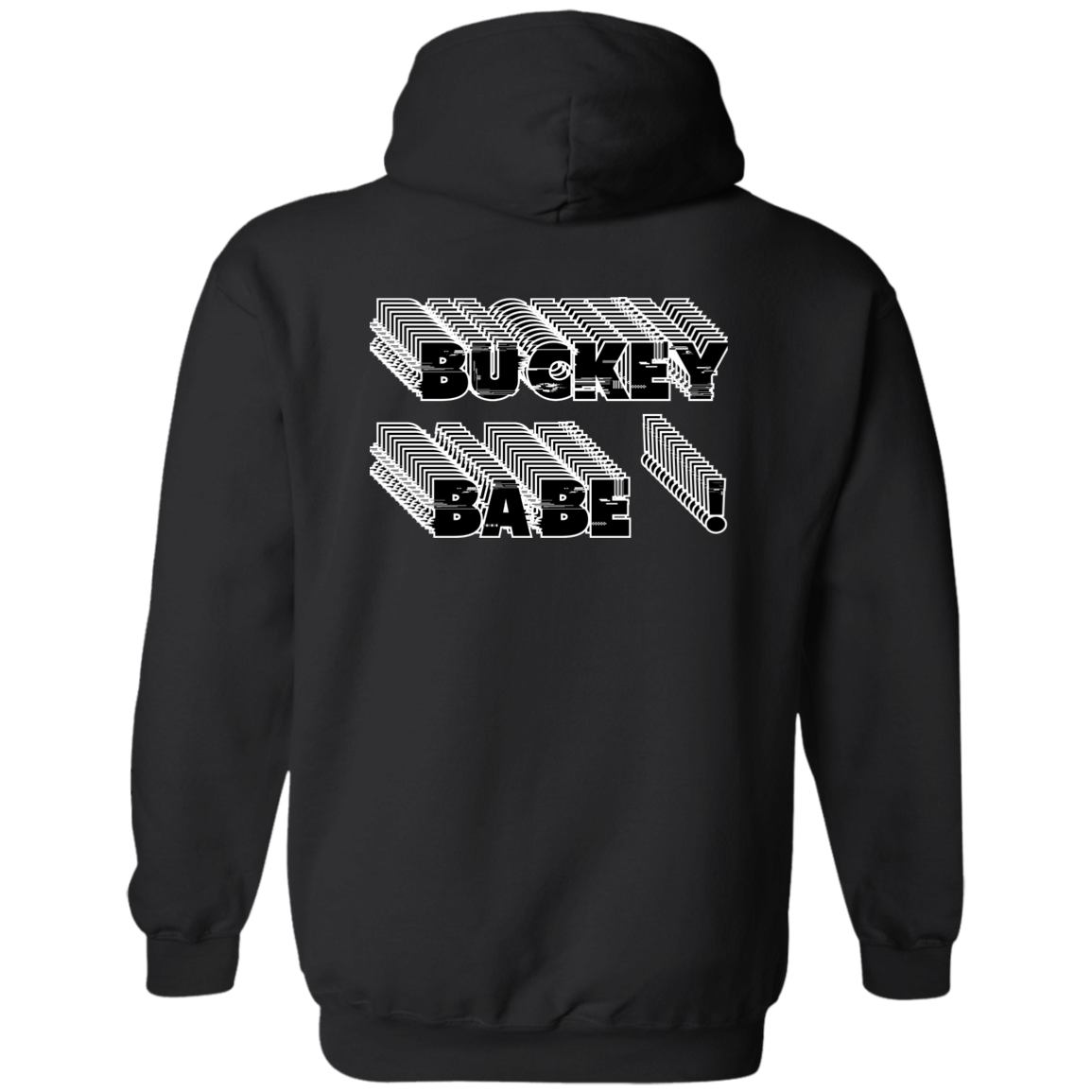 BUCKEYEBABE Ohio State Zip Up Hooded Sweatshirt