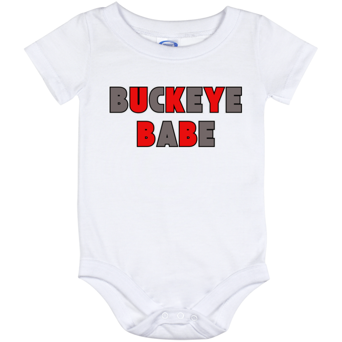 BUCKBABE Ohio State Baby Onesie 12 Month