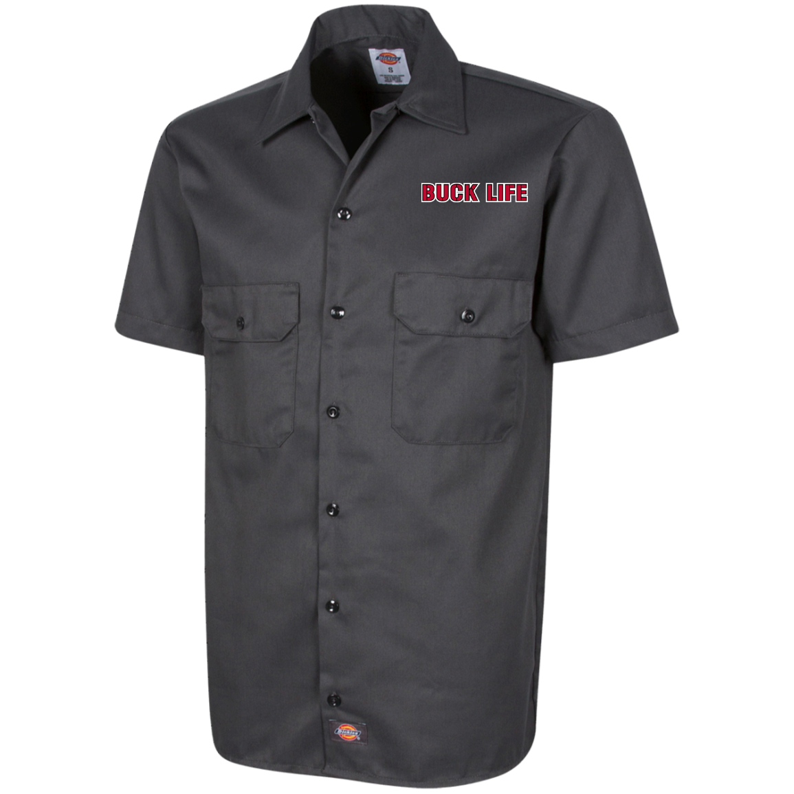 BUCKLIFE Ohio State Dickies Men's Short Sleeve Workshirt