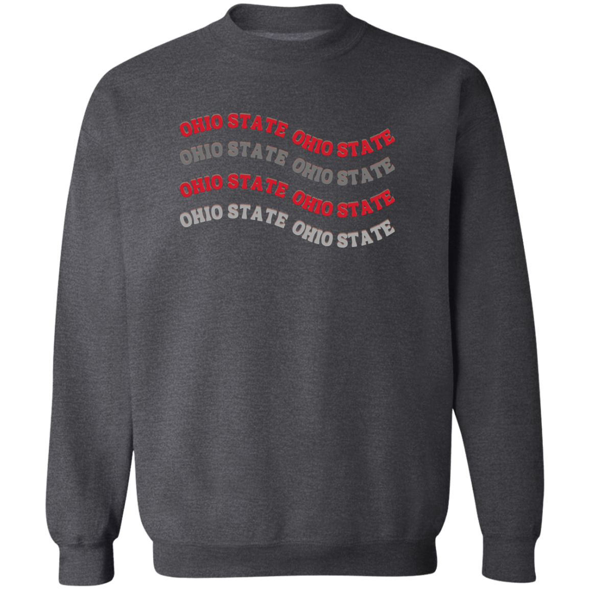 WAVE Ohio State Crewneck Pullover Sweatshirt