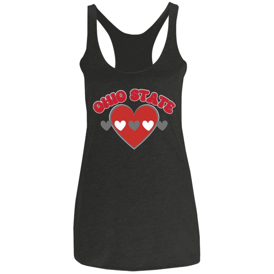 LOVE Ohio State Ladies' Triblend Racerback Tank