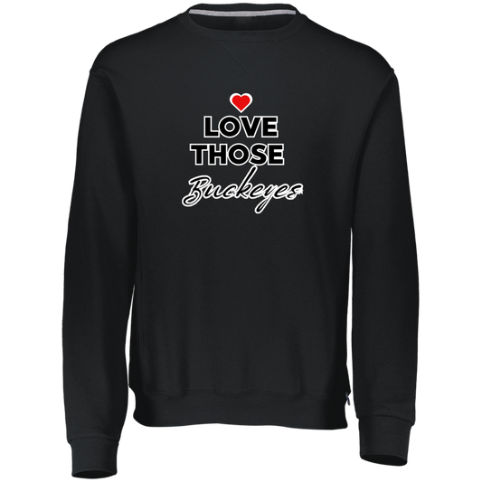 LOVEBUCKS Ohio State Dri-Power Fleece Crewneck Sweatshirt