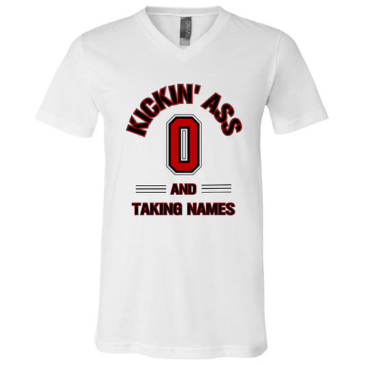 KICKIN Ohio State Unisex Jersey SS V-Neck T-Shirt