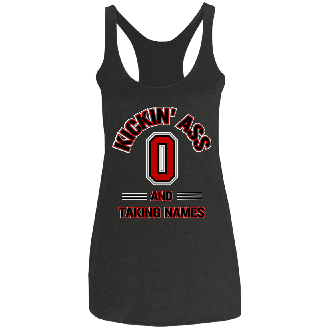 KICKIN Ohio State Ladies' Triblend Racerback Tank