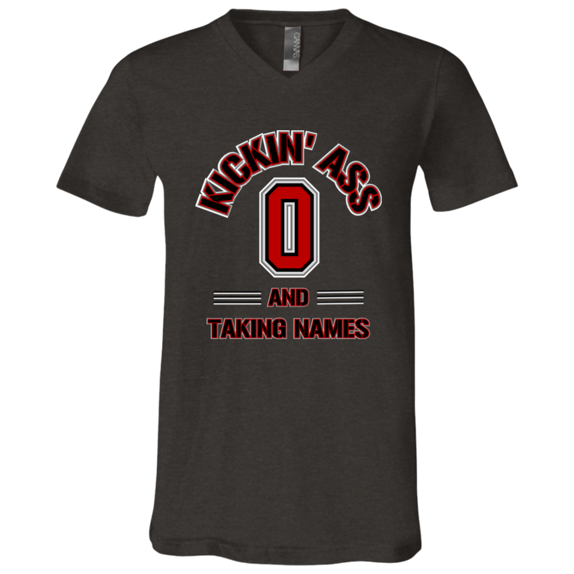 KICKIN Ohio State Unisex Jersey SS V-Neck T-Shirt