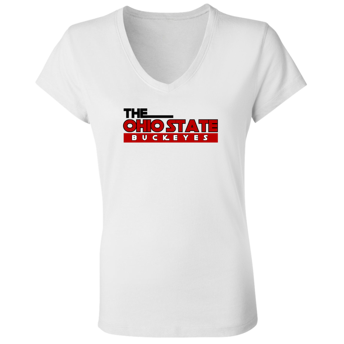 B2TF Ohio State Ladies' Jersey V-Neck T-Shirt