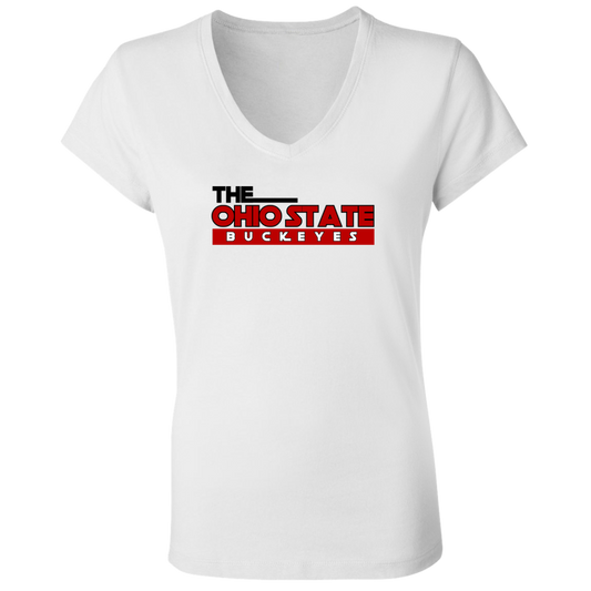 B2TF Ohio State Ladies' Jersey V-Neck T-Shirt