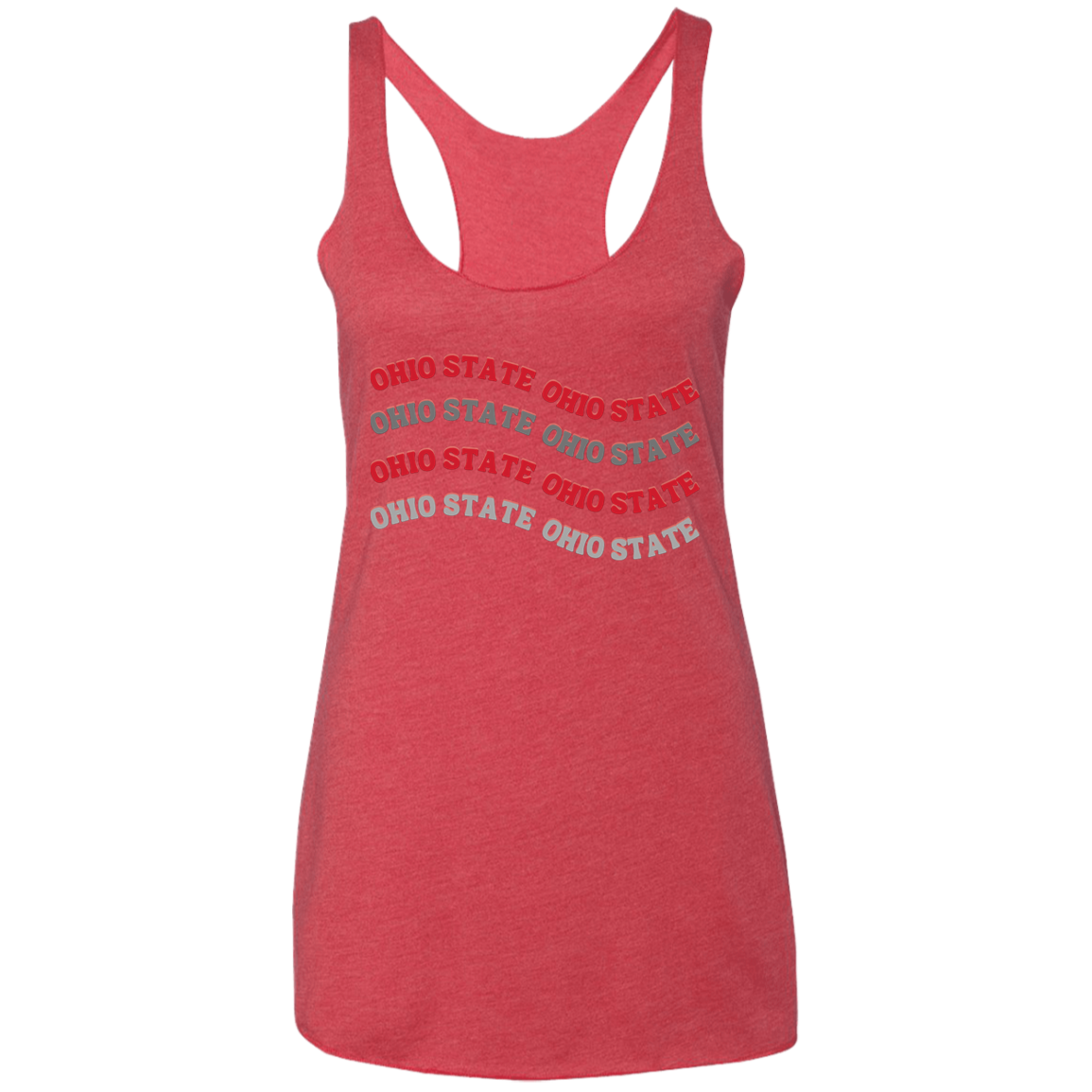 WAVE Ohio State Ladies' Triblend Racerback Tank