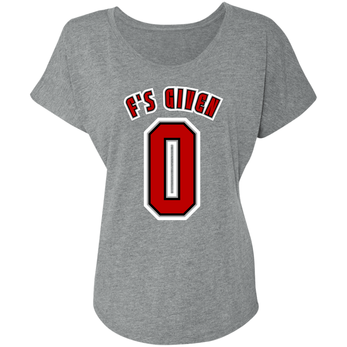 F'SGIVEN + SCHEDULE Ohio State Ladies' Triblend Dolman Sleeve