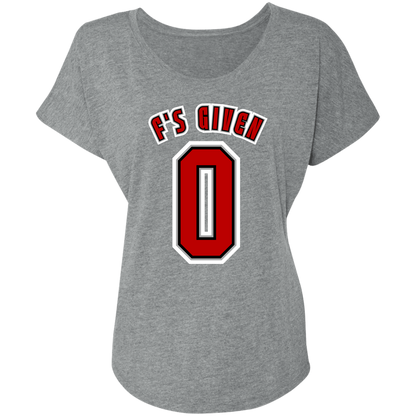 F'SGIVEN + SCHEDULE Ohio State Ladies' Triblend Dolman Sleeve