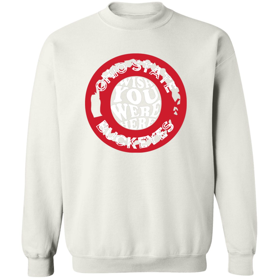 WISH Ohio State Crewneck Pullover Sweatshirt