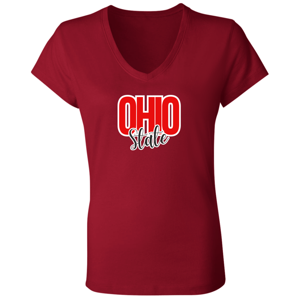 OHSTATE Ohio State Ladies' Jersey V-Neck T-Shirt