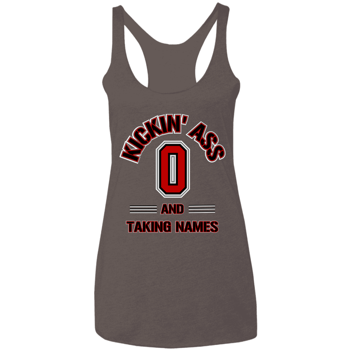 KICKIN Ohio State Ladies' Triblend Racerback Tank