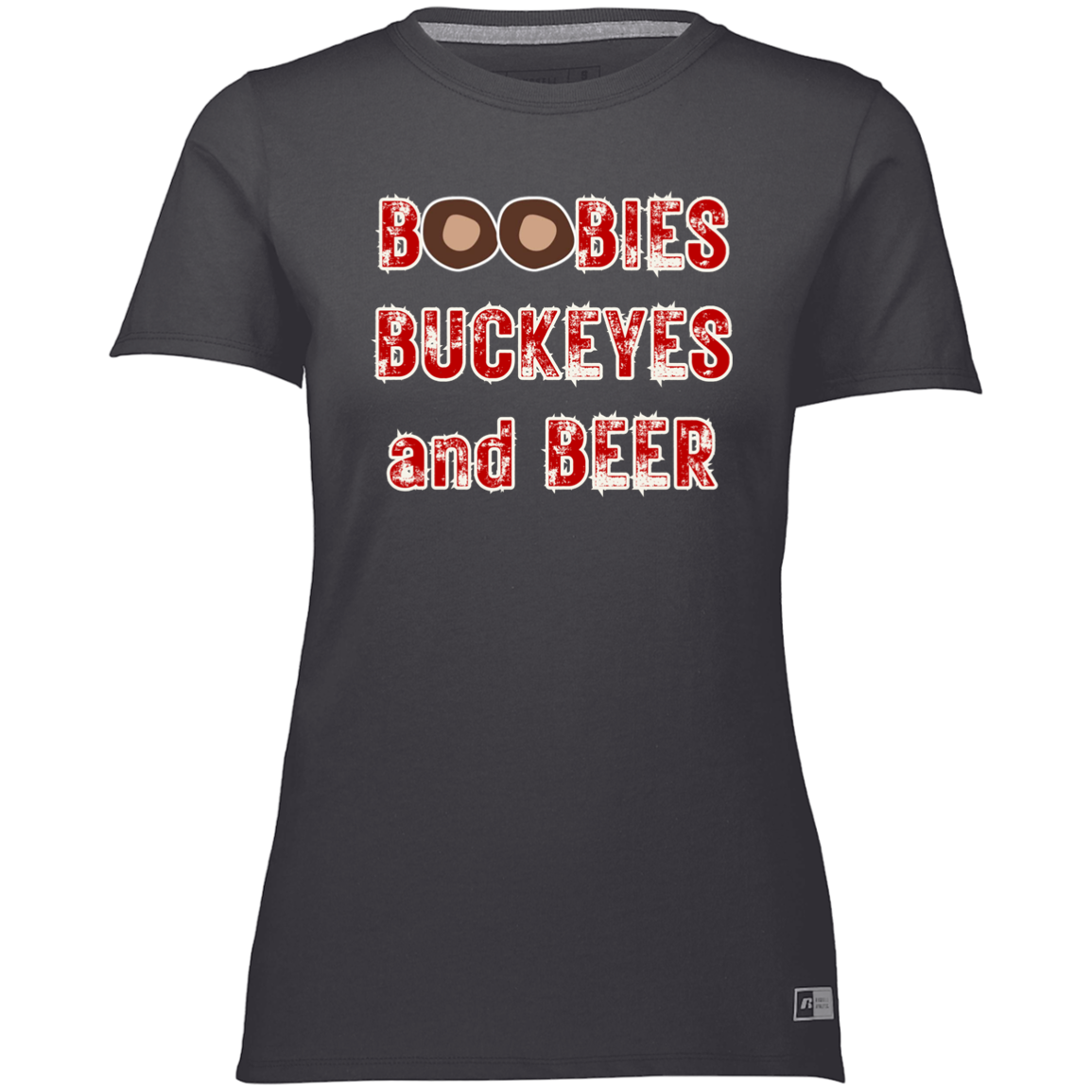 BOOBIES Ohio State Ladies’ Essential Dri-Power Tee