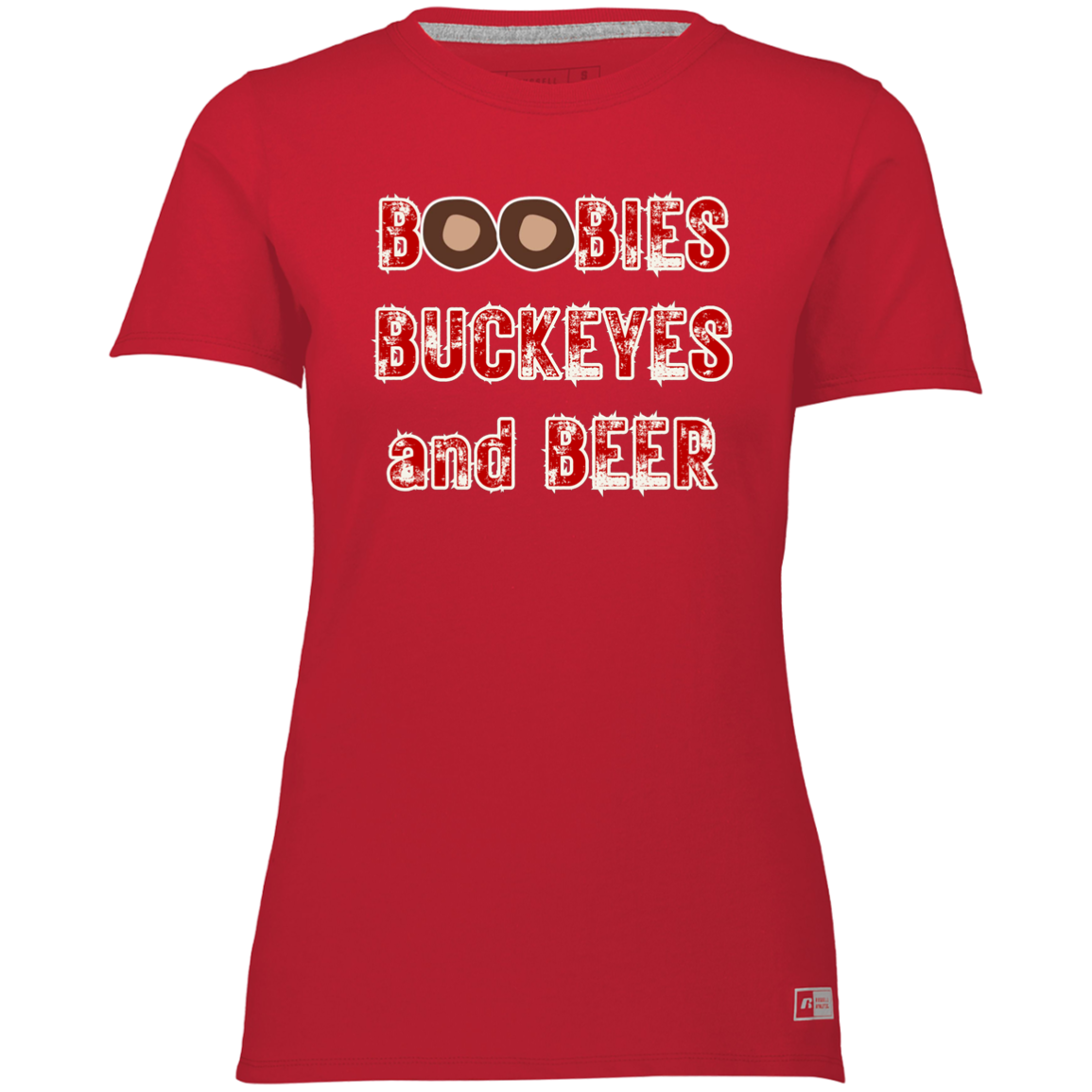 BOOBIES Ohio State Ladies’ Essential Dri-Power Tee