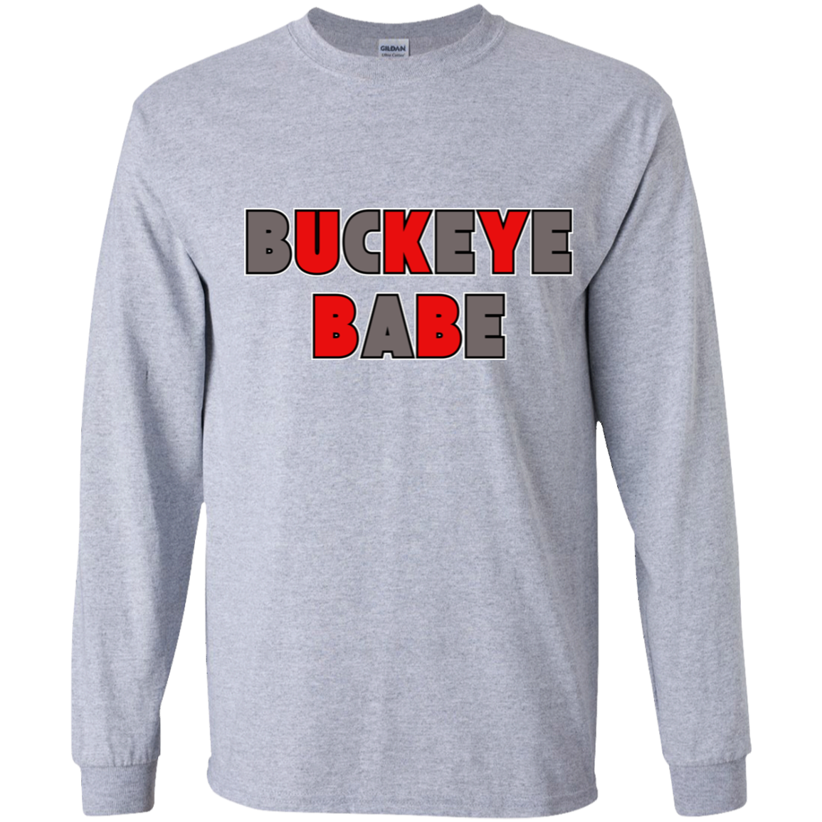 BUCKBABE Ohio State Youth LS T-Shirt