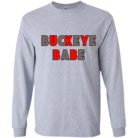 BUCKBABE Ohio State Youth LS T-Shirt