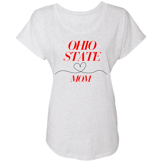 OSUMOM Ohio State Ladies' Triblend Dolman Sleeve