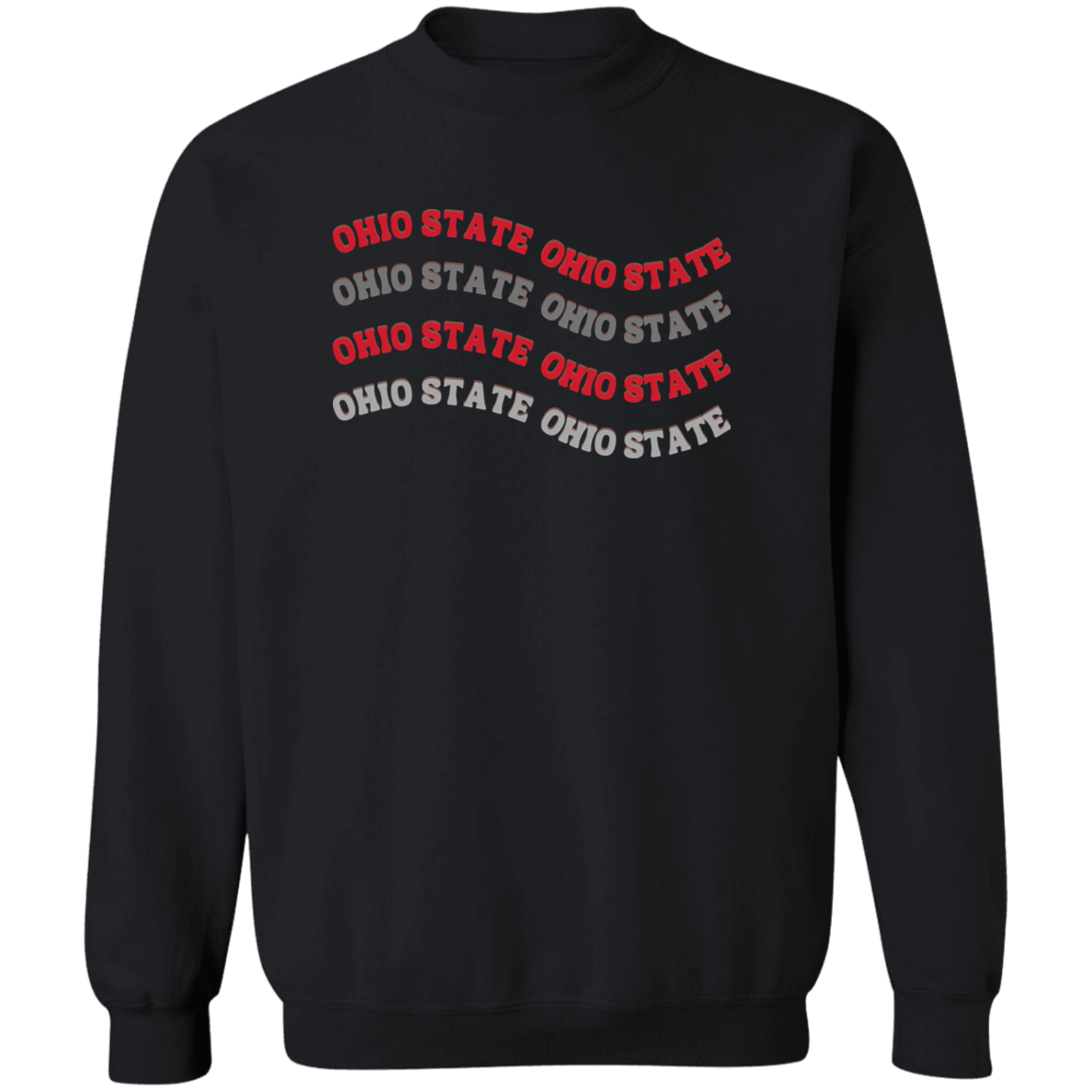 WAVE Ohio State Crewneck Pullover Sweatshirt