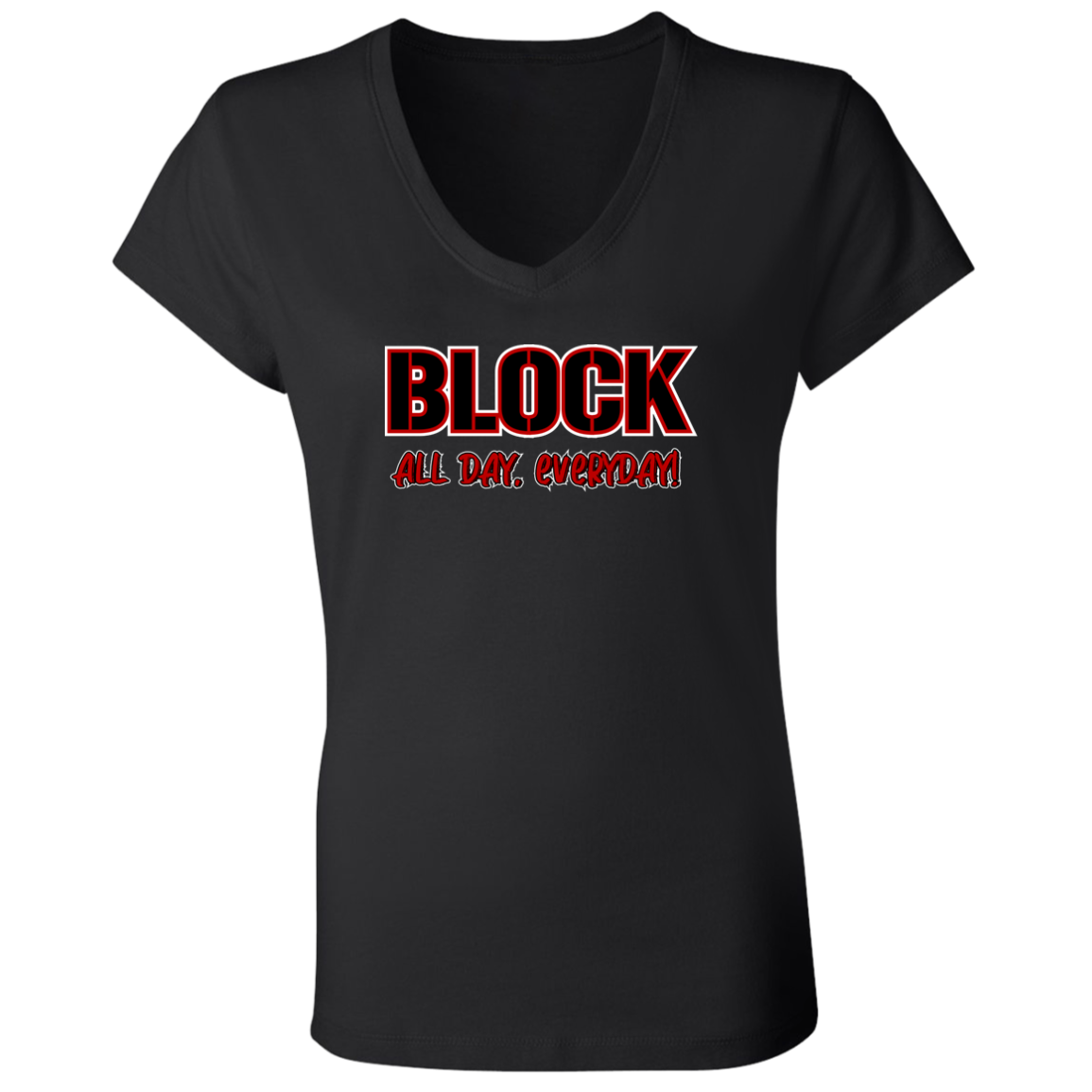 ALLDAY Ohio State Ladies' Jersey V-Neck T-Shirt