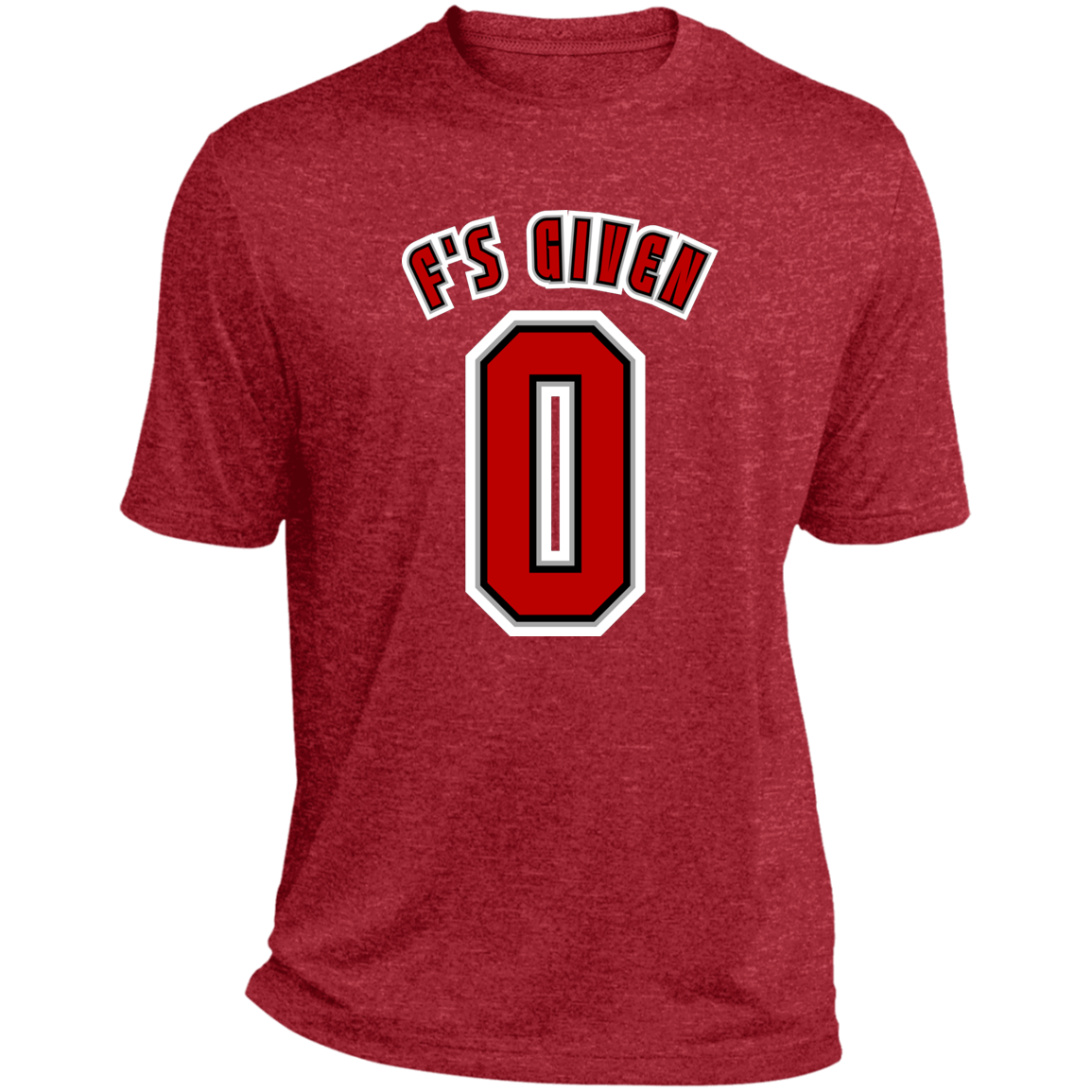 F'SGIVEN Ohio State Heather Performance Tee