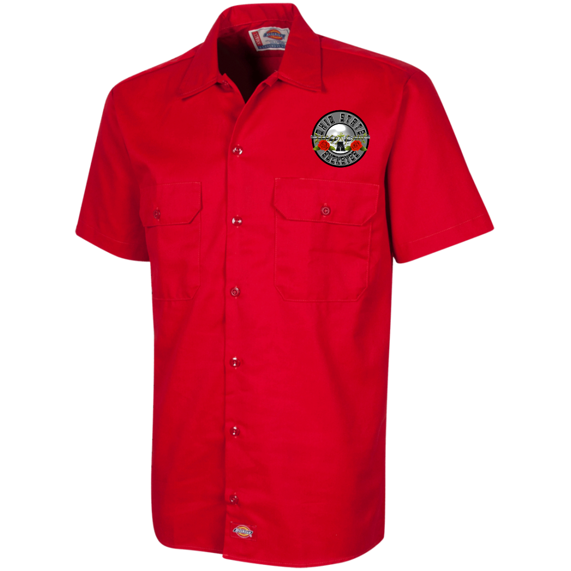 OBSESSION Ohio State Dickies Men's Short Sleeve Workshirt