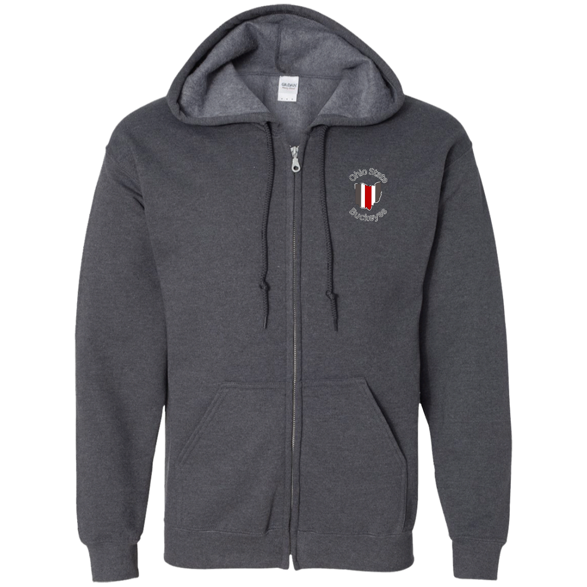 BUCKOHIO Ohio State Zip Up Hooded Sweatshirt