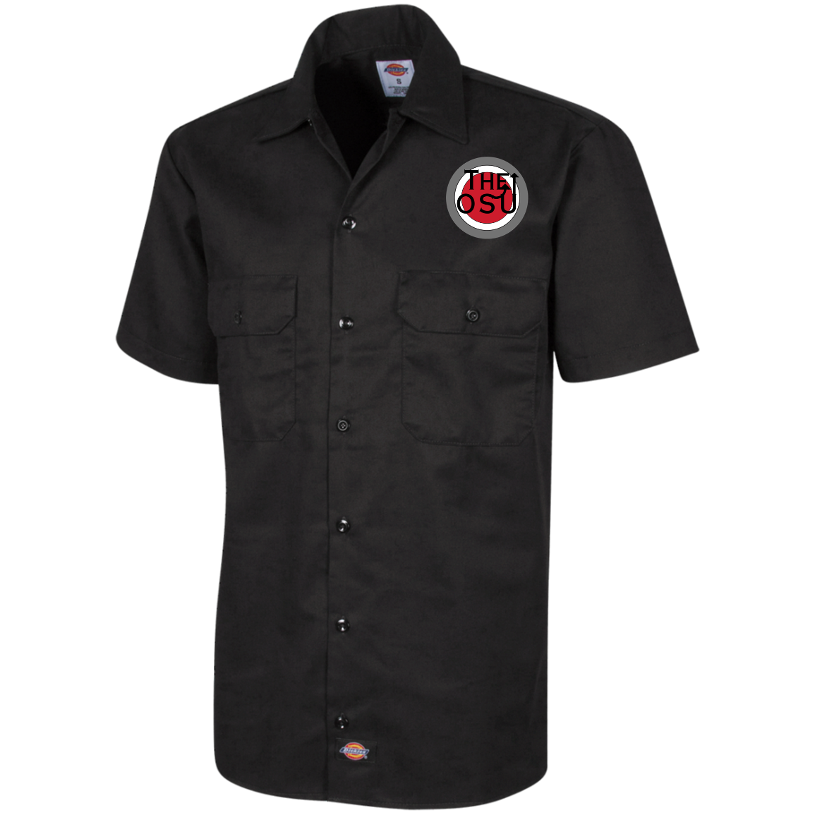 WHO SU Ohio State Dickies Men's Short Sleeve Workshirt