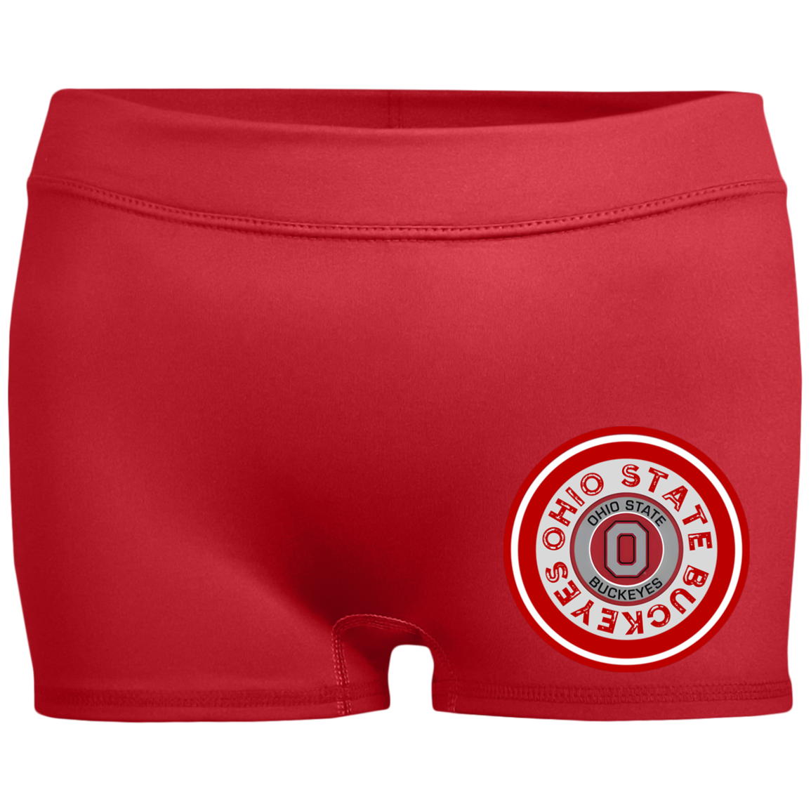 OLDOHIO Ohio State Ladies' Fitted Moisture-Wicking 2.5 inch Inseam Shorts