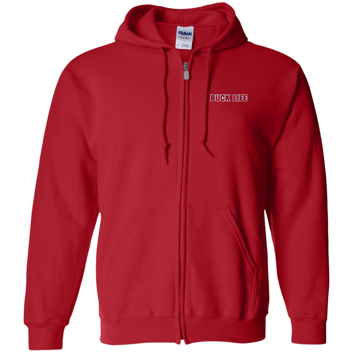 BUCKLIFE Ohio State Zip Up Hooded Sweatshirt