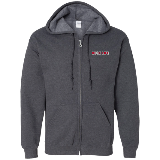 BUCKLIFE Ohio State Zip Up Hooded Sweatshirt