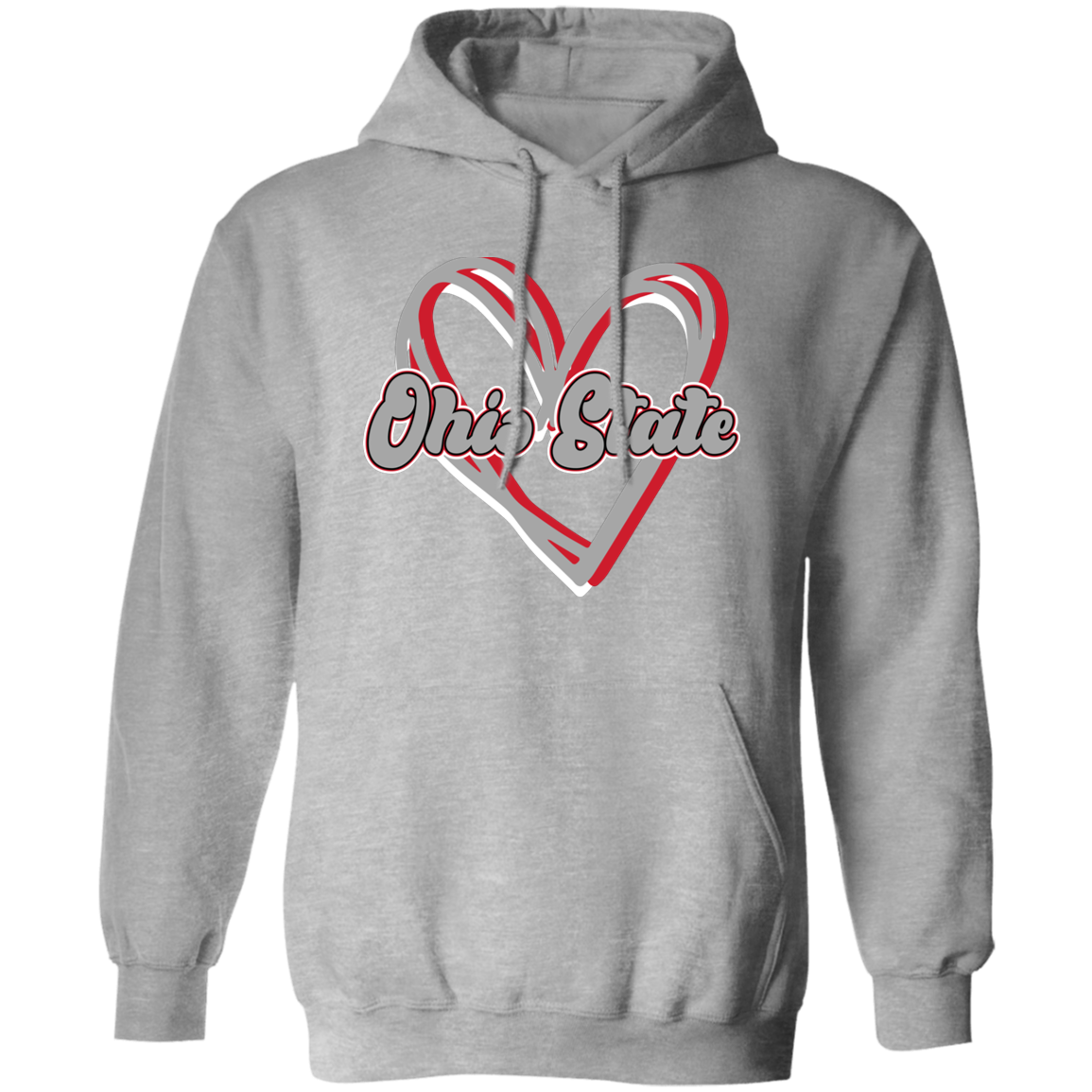 HEART Ohio State Pullover Hoodie