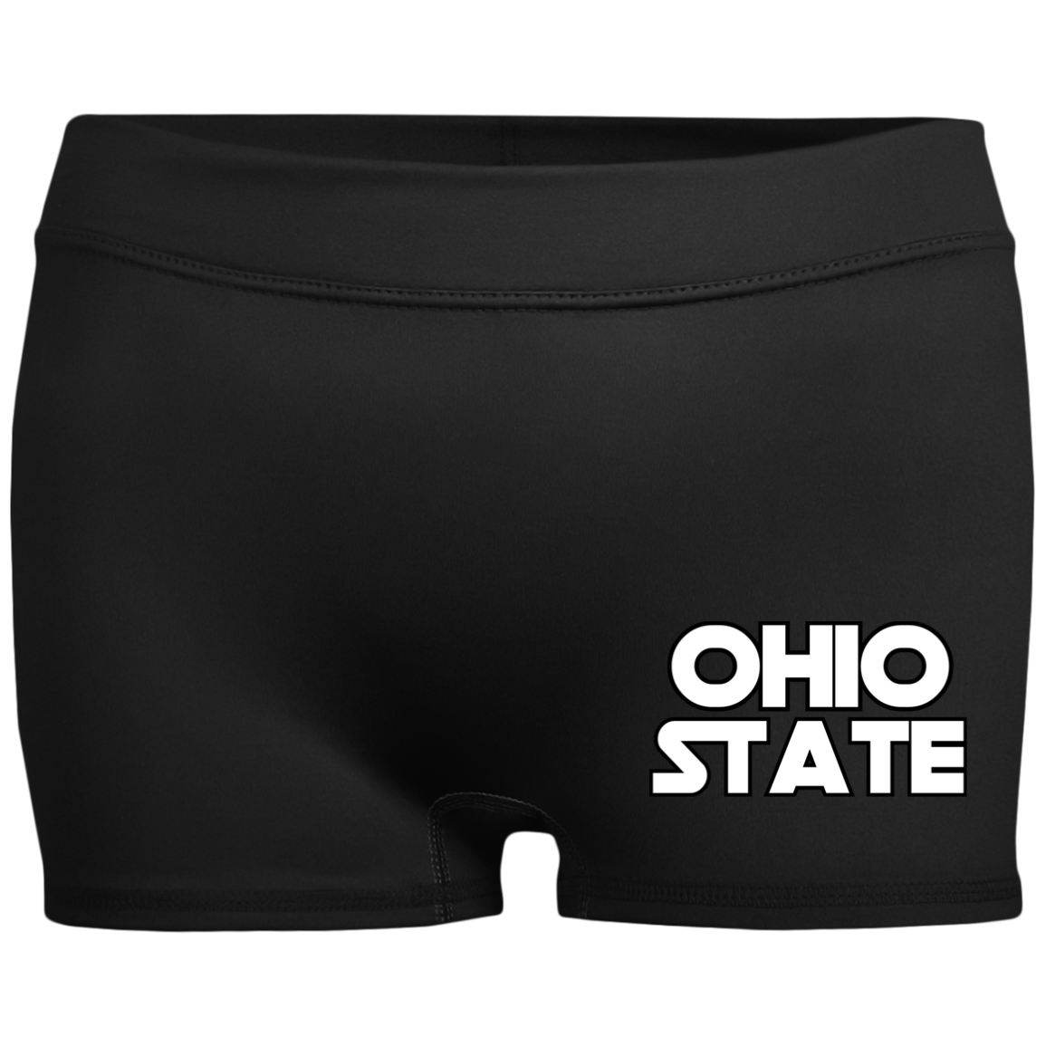 STAR Ohio State Ladies' Fitted Moisture-Wicking 2.5 inch Inseam Shorts