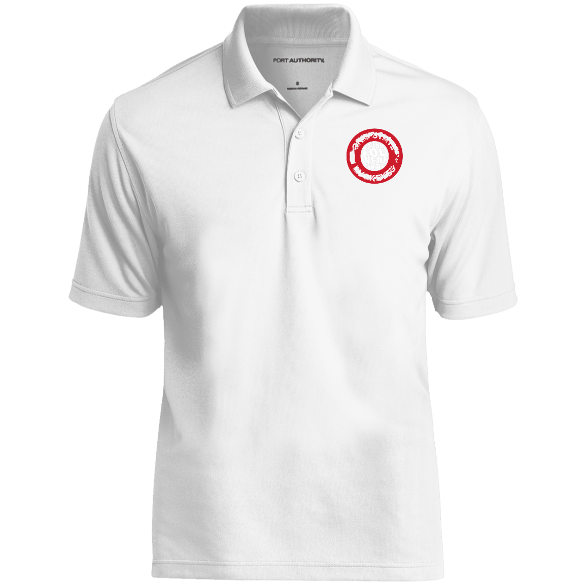 WISH Ohio State Dry Zone UV Micro-Mesh Polo