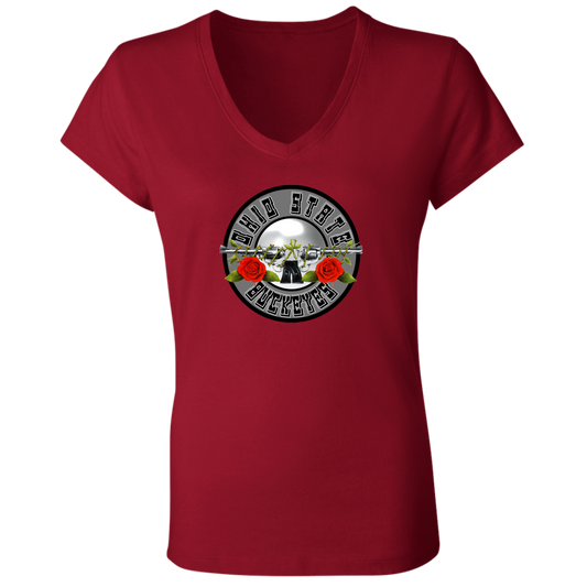 OBSESSION Ohio State Ladies' Jersey V-Neck T-Shirt