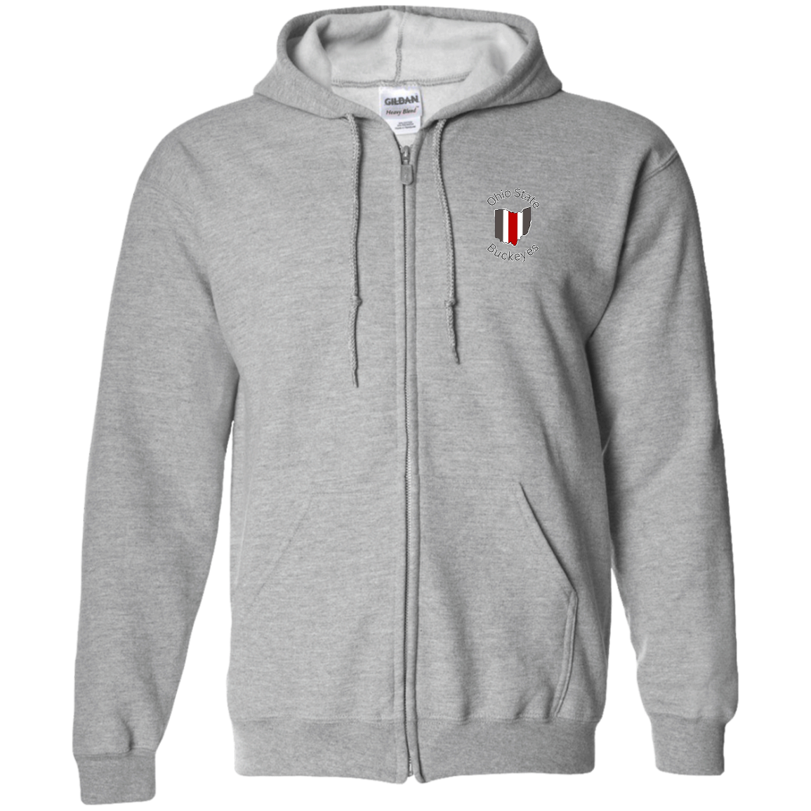 BUCKOHIO Ohio State Zip Up Hooded Sweatshirt