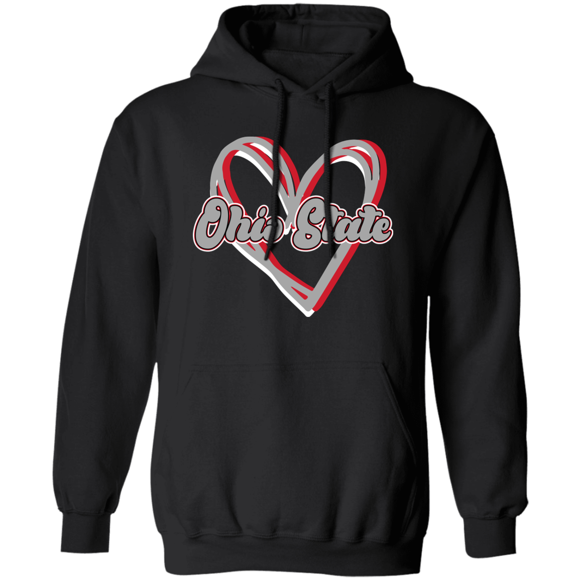 HEART Ohio State Pullover Hoodie