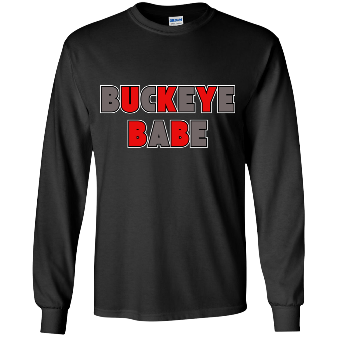 BUCKBABE Ohio State Youth LS T-Shirt