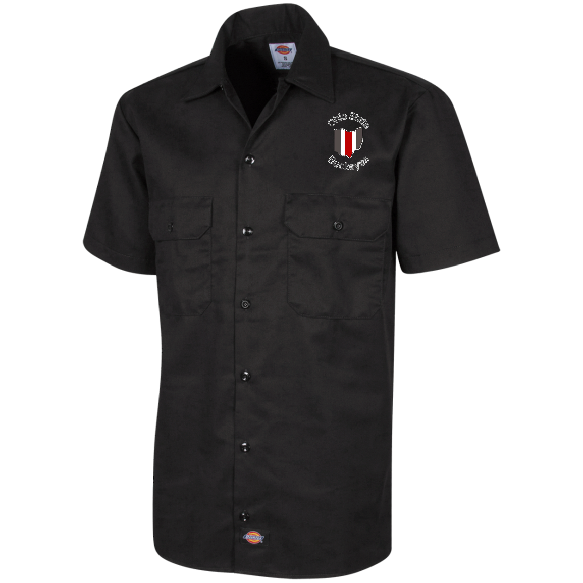 BUCKOHIO Ohio State Dickies Men's Short Sleeve Workshirt