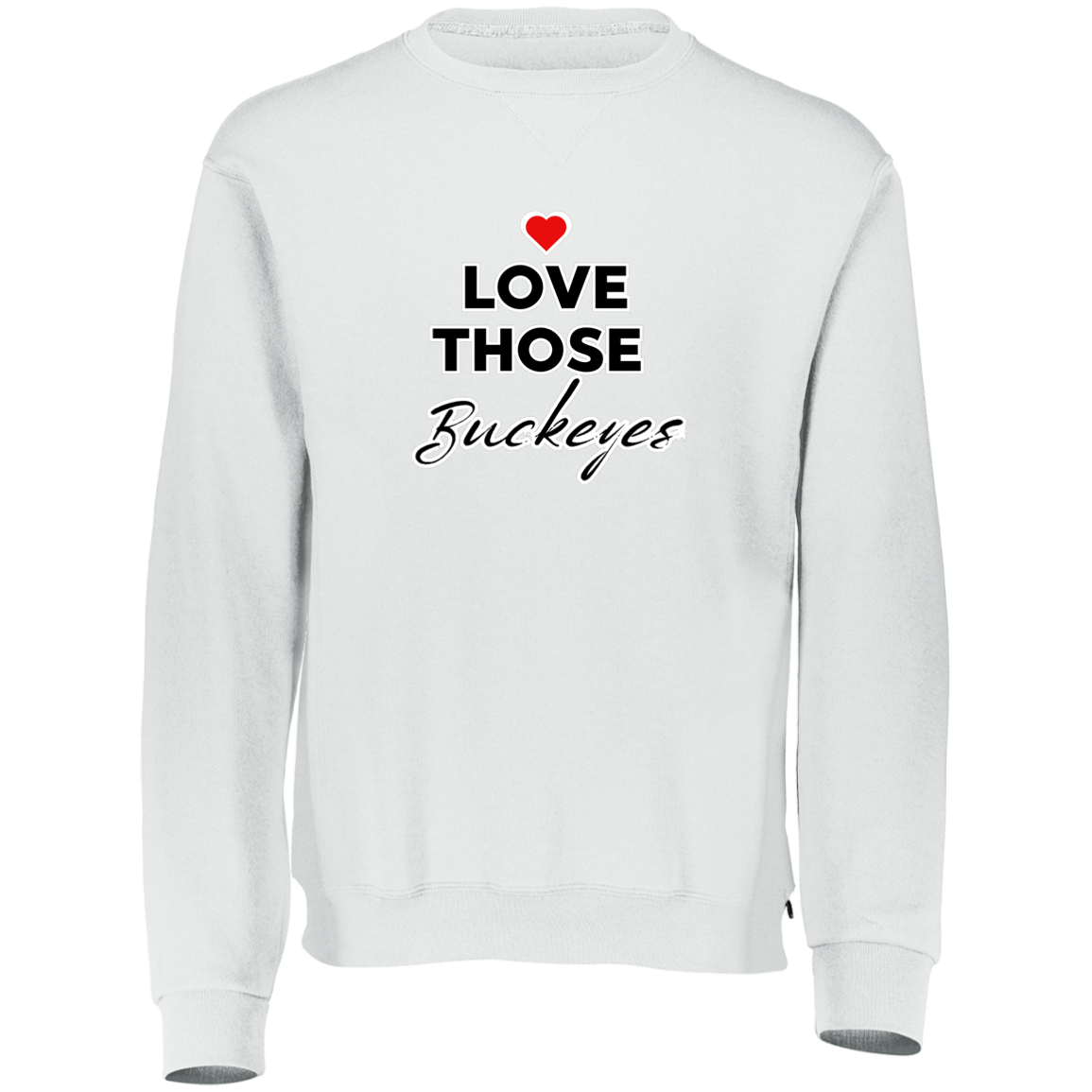 LOVEBUCKS Ohio State Dri-Power Fleece Crewneck Sweatshirt