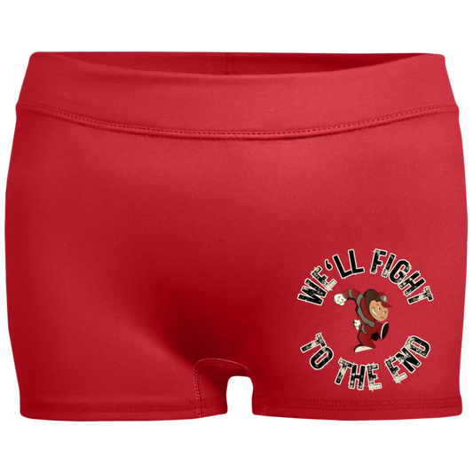 FIGHT Ohio State Ladies' Fitted Moisture-Wicking 2.5 inch Inseam Shorts