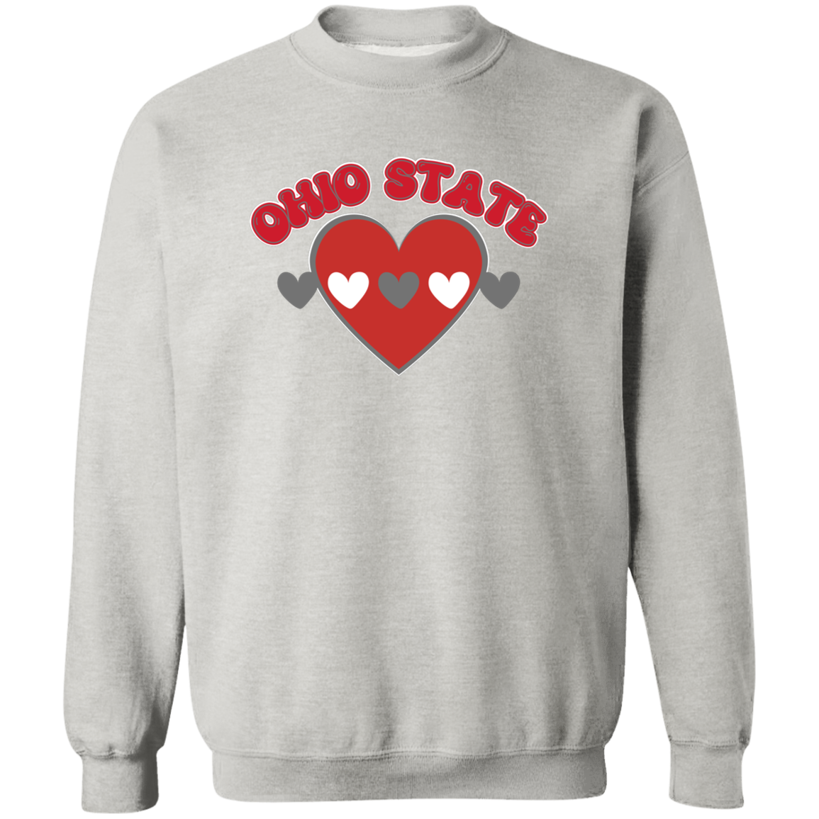 LOVE Ohio State Crewneck Pullover Sweatshirt