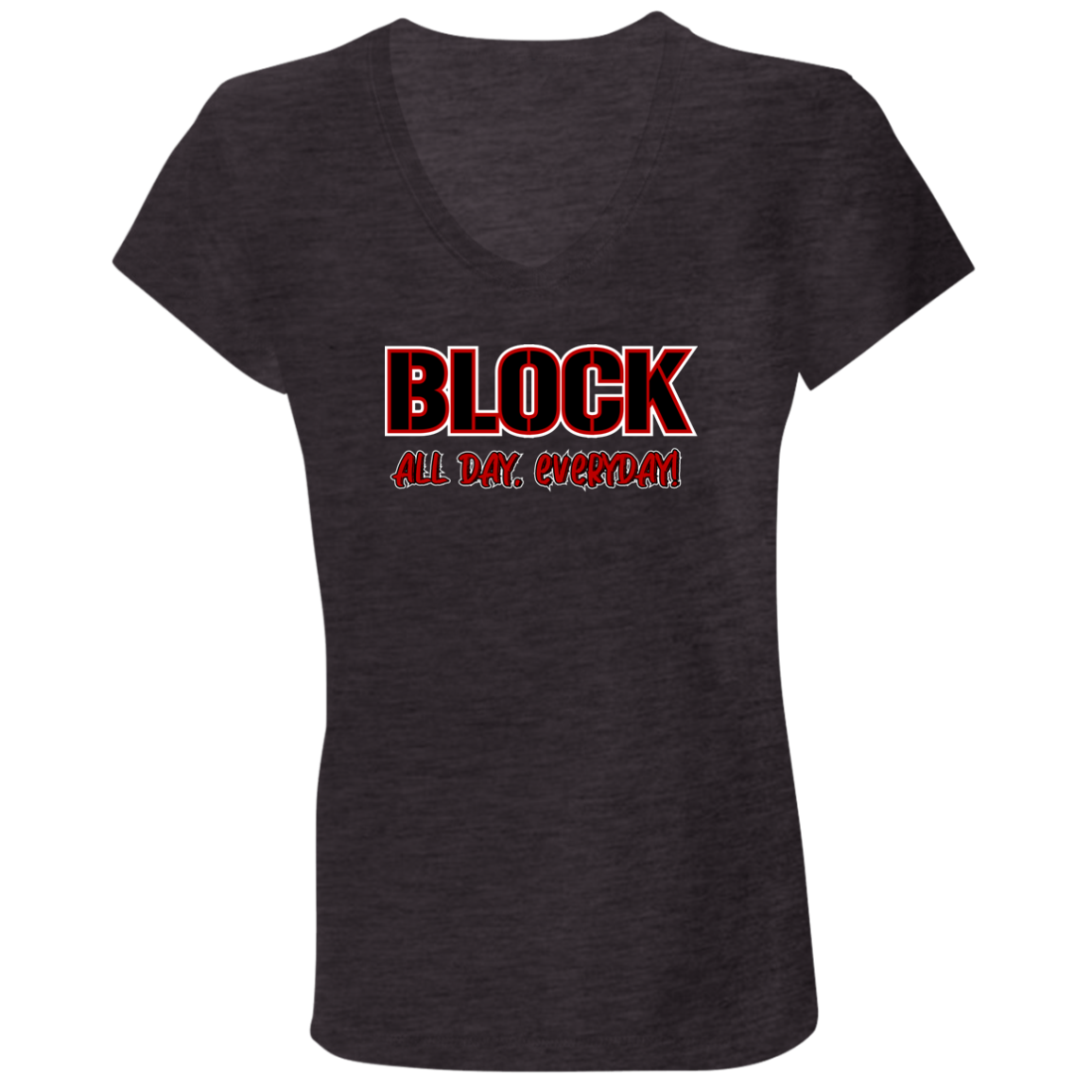 ALLDAY Ohio State Ladies' Jersey V-Neck T-Shirt