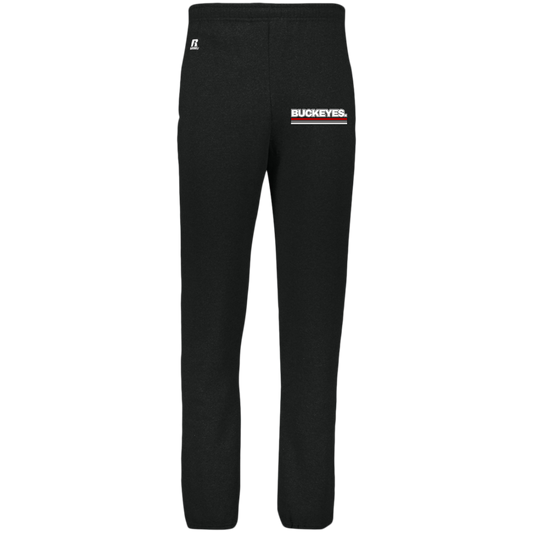 BUCKEYES. Ohio State Dri-Power Closed Bottom Pocket Sweatpants