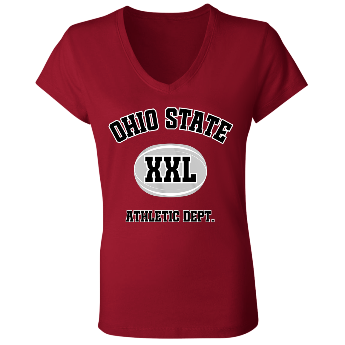 ATHLETICS Ohio State Ladies' Jersey V-Neck T-Shirt