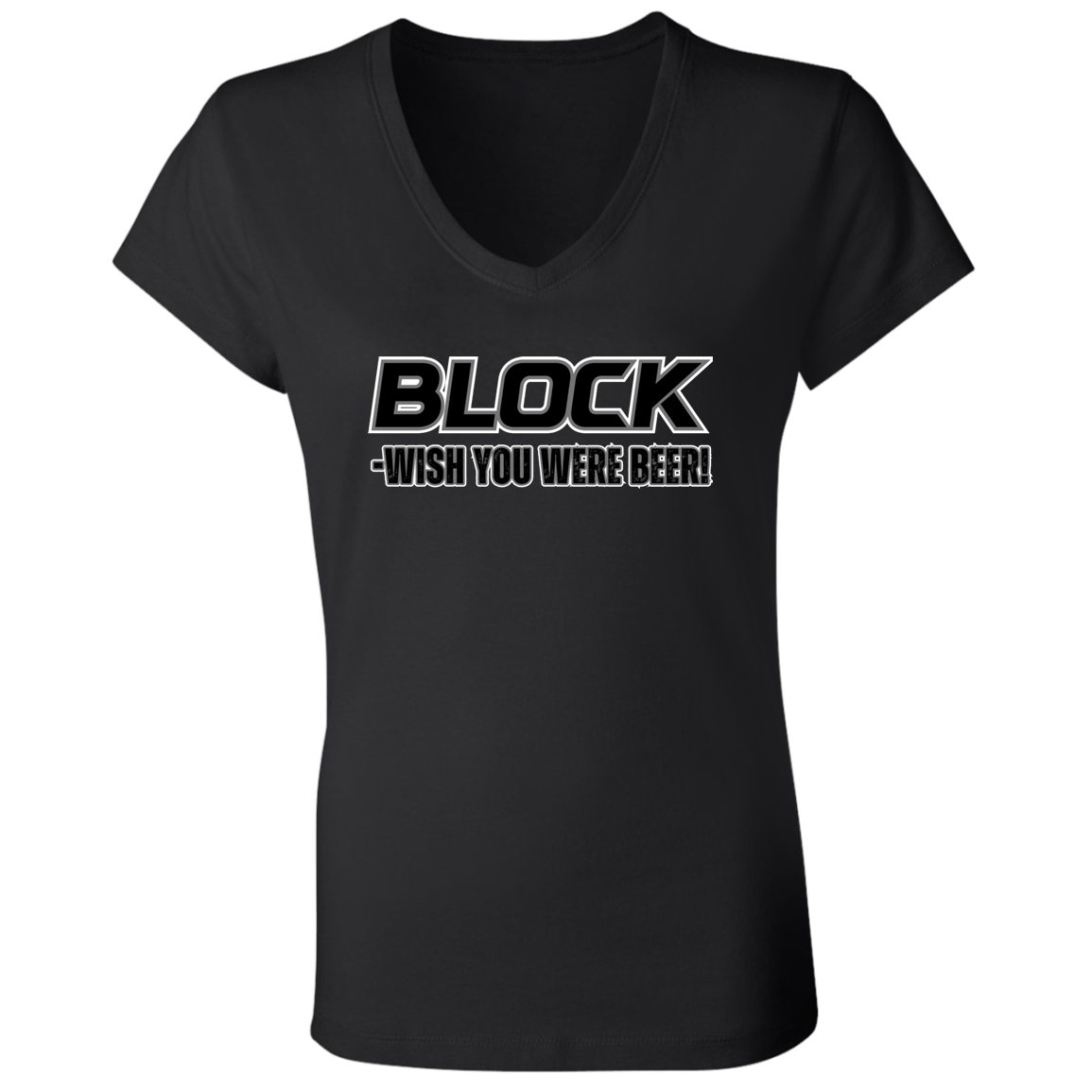 BEER Ohio State Ladies' Jersey V-Neck T-Shirt