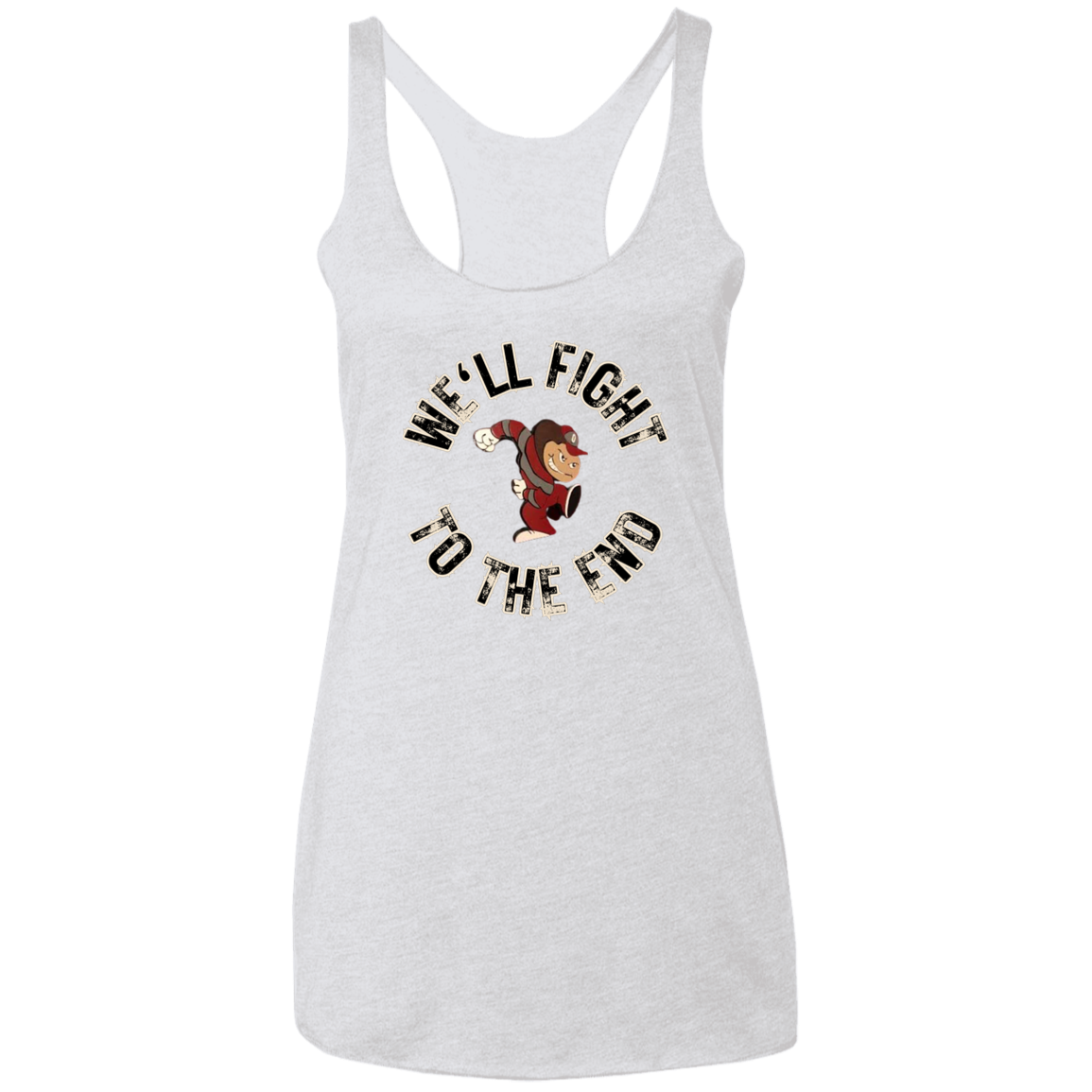 FIGHT Ohio State Ladies' Triblend Racerback Tank