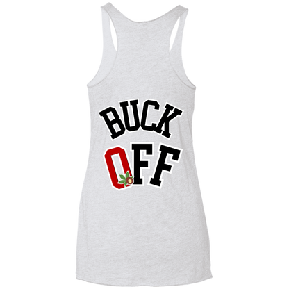 BUCK OFF Ohio State Ladies' Triblend Racerback Tank