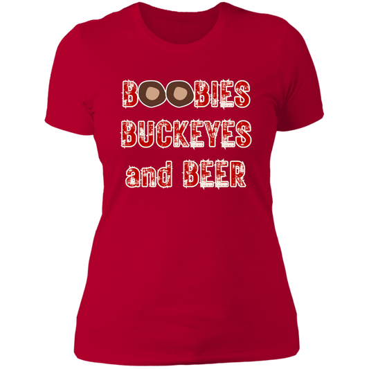 BOOBIES Ohio State Ladies' Boyfriend T-Shirt